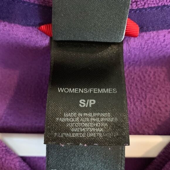 North Face TKA 100 Microvelour Glacier Fleece Pullover Top Purple Size Small - Picture 7 of 9